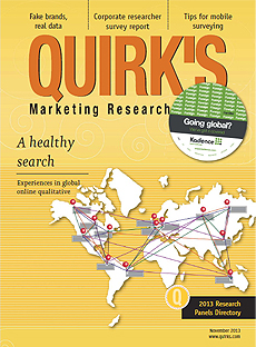 Quirk's Nov. 2013
